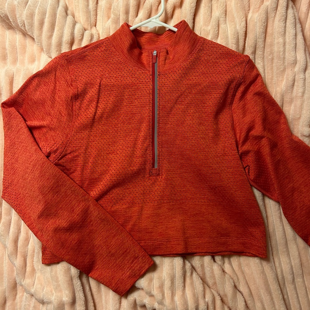 Metal Vent 1/2 Zip Cropped